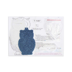 Cross stitch kit "New Year's Toy: Snowy Owl" 14x9 cm ST-1087
