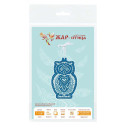 Cross stitch kit "New Year's Toy: Snowy Owl" 14x9 cm ST-1087