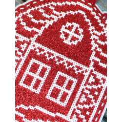 Cross stitch kit "New Year's Toy: House in the snow" 13x11 cm ST-1089