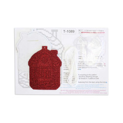 Cross stitch kit "New Year's Toy: House in the snow" 13x11 cm ST-1089