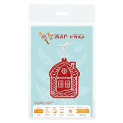 Cross stitch kit "New Year's Toy: House in the snow" 13x11 cm ST-1089