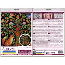 Kreuzstich-Set "Der Baum der Waldmärchen" 30x30 cm AAH-298