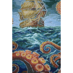 Kryželiu siuvinėjimo rinkinys "Bedugnė" 18x27 cm AAH-292