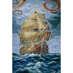 Kryželiu siuvinėjimo rinkinys "Bedugnė" 18x27 cm AAH-292