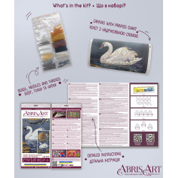 Pagrindinis karoliukų siuvinėjimo rinkinys „Kai žydi siela“ 20x40 cm AAB-957