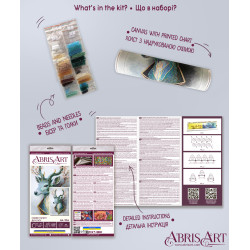 Pagrindinis karoliukų siuvinėjimo rinkinys "Miško dvasia" 24x36 cm AAB-956