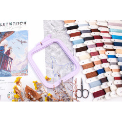 Kreuzstich-Set "Hearts Over Kings" 29 x 43 cm SLETIL9961