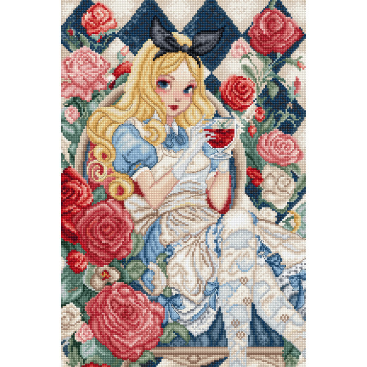 Kreuzstich-Set "Ein Hauch von Wunderland" 23 x 34 cm SLETIL9960