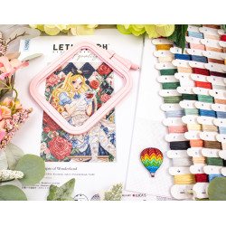 Kreuzstich-Set "Ein Hauch von Wunderland" 23 x 34 cm SLETIL9960