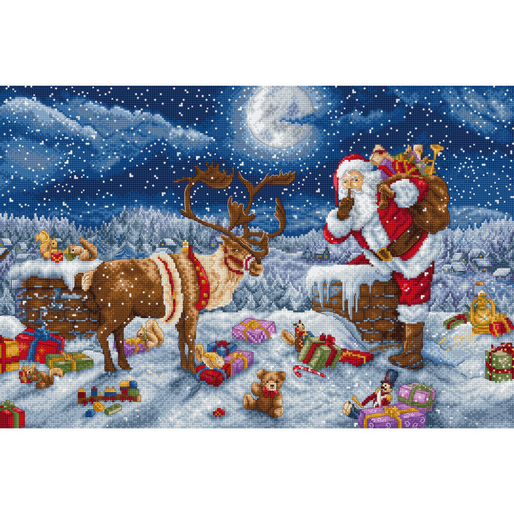 Kreuzstich-Set "Silent Night Gift" 43 x 29 cm SLETIL9958