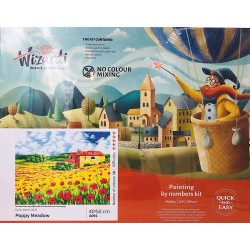 (Discontinued) Wizardi Painting by Numbers Kit House in Auvers 40x50 cm G003