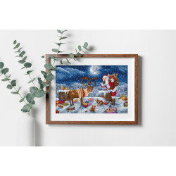 Kreuzstich-Set "Silent Night Gift" 43 x 29 cm SLETIL9958