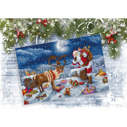 Kreuzstich-Set "Silent Night Gift" 43 x 29 cm SLETIL9958
