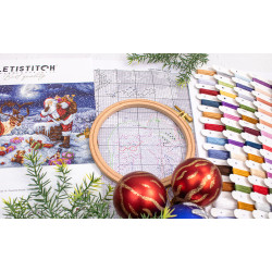 Kreuzstich-Set "Silent Night Gift" 43 x 29 cm SLETIL9958