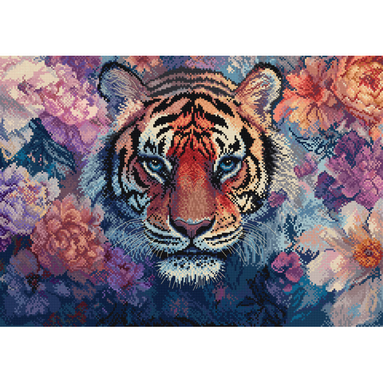 Kreuzstich-Set "Augen der Wildnis" 38 x 27 cm SLETIL9957