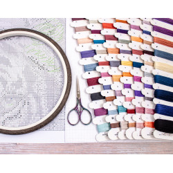 Kreuzstich-Set "Augen der Wildnis" 38 x 27 cm SLETIL9957