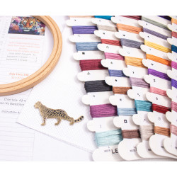 Kreuzstich-Set "Augen der Wildnis" 38 x 27 cm SLETIL9957