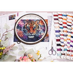 Kreuzstich-Set "Augen der Wildnis" 38 x 27 cm SLETIL9957