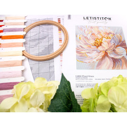 Cross stitch kit "Floral Grace" 32x32cm SLETIL9956