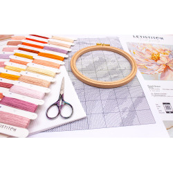 Cross stitch kit "Floral Grace" 32x32cm SLETIL9956