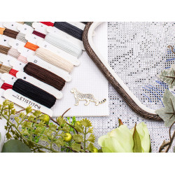 Kreuzstich-Set "Wilde Schönheit" 36x35cm SLETIL9954