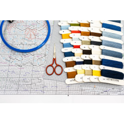 Kreuzstich-Set "Viktorianische Weihnachten" 19x39cm SLETIL9953