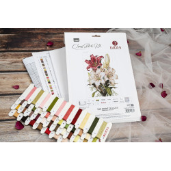 Kryželiu siuvinėjimo rinkinys. „Lelijų kvapas“ 24 x 34 cm SB7054