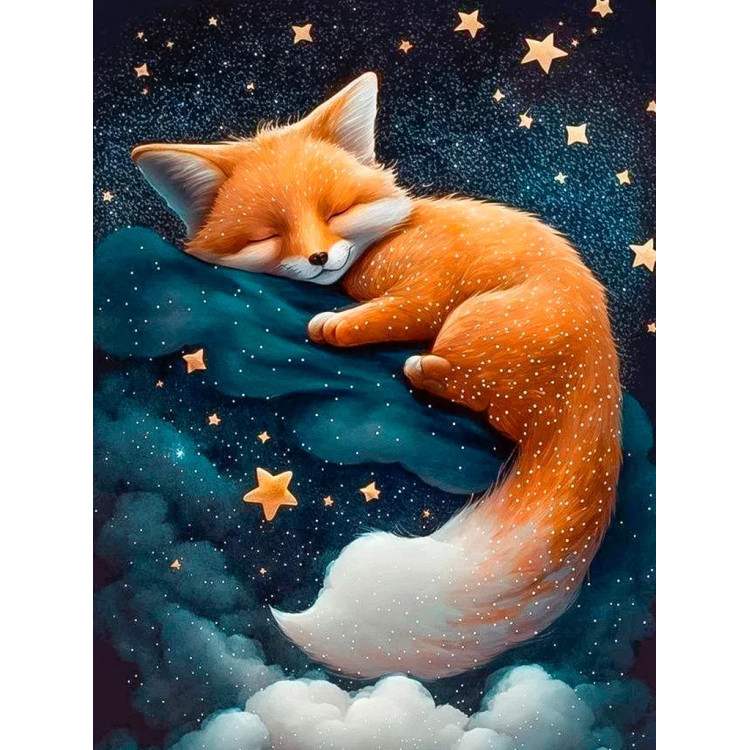 Diamond painting kit "Fox dreams" 30х40 cm WD3216