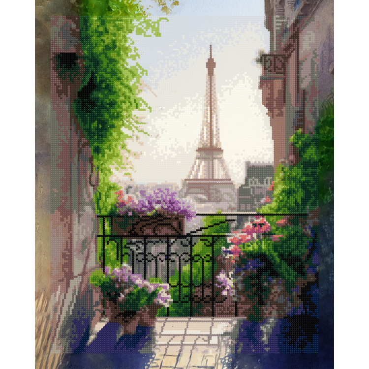 Diamond painting with subframe "Eiffel Tower" 40x50 cm DP429