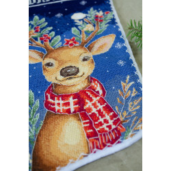 Pasidaryk pats kryželiu siuvinėjimo batų rinkinys "Kalėdų Senelio" padėjėjas 18x27 cm AAHH-002