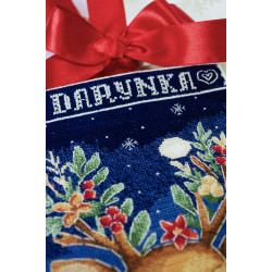 Pasidaryk pats kryželiu siuvinėjimo batų rinkinys "Kalėdų Senelio" padėjėjas 18x27 cm AAHH-002