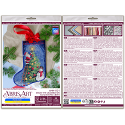 DIY Kreuzstich-Stiefel-Set „Entfache die Feier“ 18x27 cm AAHH-001