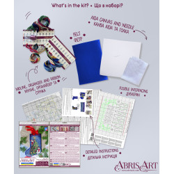 DIY Kreuzstich-Stiefel-Set „Entfache die Feier“ 18x27 cm AAHH-001