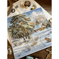 Набор для вышивания крестом "Мороз и солнце" 19 х 19 cm SANM-42