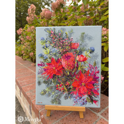 Kryželių siuvinėjimo rinkinys "Kalėdinis susitarimas" 30х42 cm SK272