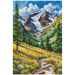 Gezählter Kreuzstichpackung "Bergpfad" CDABC8104