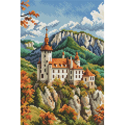 Zählkreuzstich-Set "Burg in den Bergen" CDABC8109