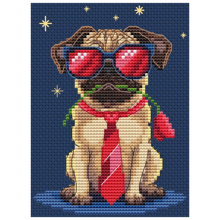 Gezählter Kreuzstich-Set "Freundlicher Woof!" CDABC8120