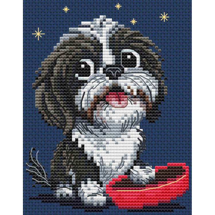 Gezählter Kreuzstichsatz "Freundlicher Wuff!" CDABC8121