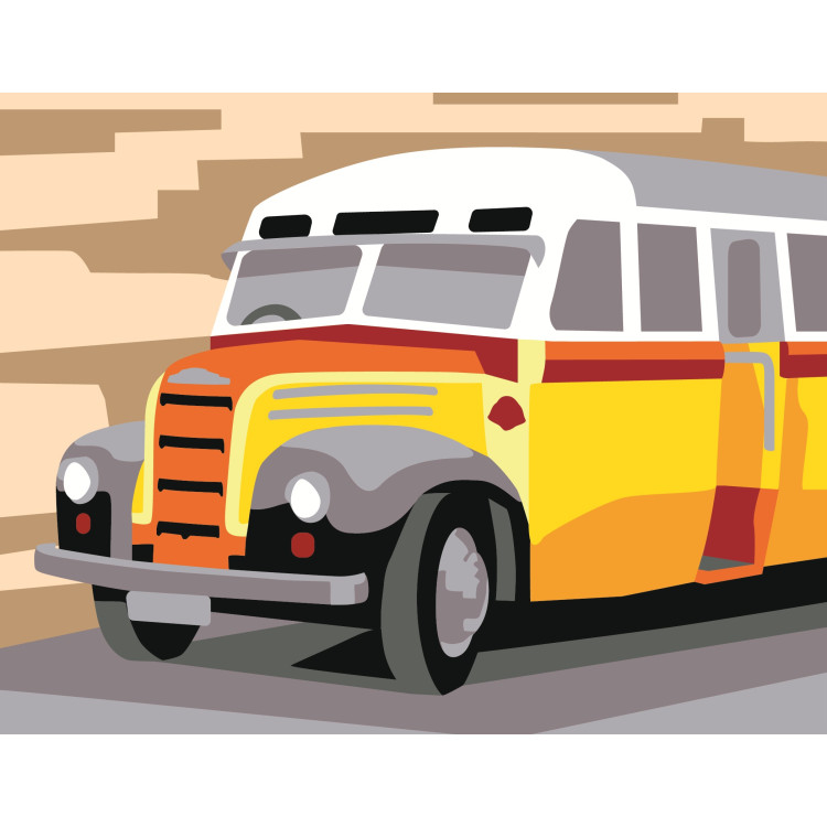 Gobelin-Set mit bedruckter Leinwand 18x14 CDA3025K