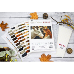 Kryželių siuvinėjimo rinkinys. „Švelnus miško dvasia“ 52 x 32 cm SB724