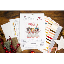 Kryželiu siuvinėjimo rinkinys. "Angelic Song" 22 x 22 cm SB1437