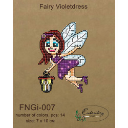 Fėjų violetinė suknelė FNNGI-007