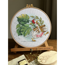 Набор для вышивания крестом "Flower Bustle" 19 х 15,5 cm SANTS-12