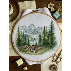 Набор для вышивания крестом "Наедине с природой" 23 х 19 см SANN-38