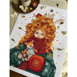 Набор для вышивания крестиком "Душа осени" 22,5 х 31 см SAND-45