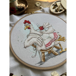 Набор для вышивания крестиком "Любитель чая" 15 х 17,5 см SANCH-12