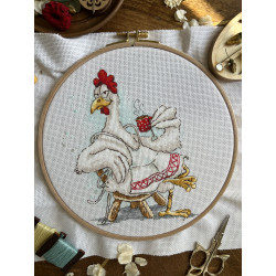 Набор для вышивания крестиком "Любитель чая" 15 х 17,5 см SANCH-12