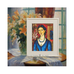 Набор для вышивания крестиком "Откровение цвета" 10x13 см RTOC441