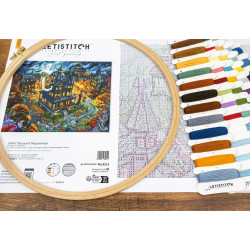 Kreuzstichset "Haunted Happenings" 38x31cm SLETIL9967